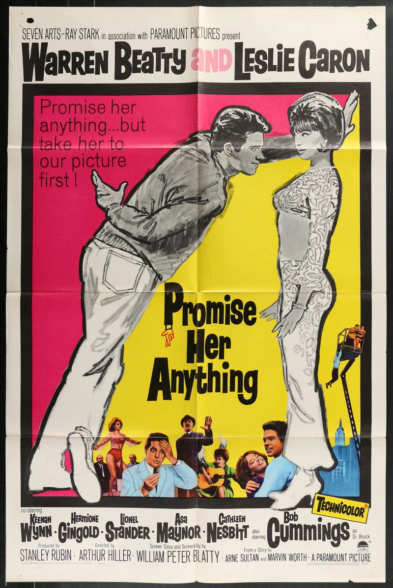 Promise Her Anything (1965) Original Movie Poster Folded 27x41