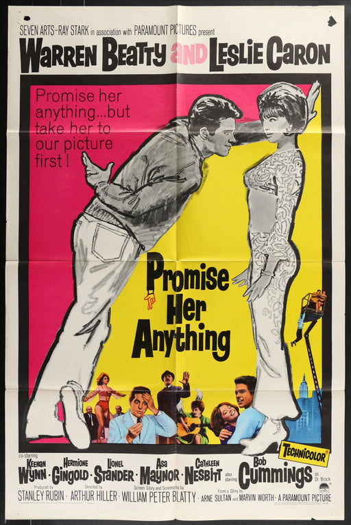 Promise Her Anything (1965) Original Movie Poster Folded 27x41