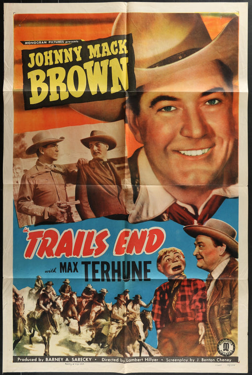Trails End (1949) Original Western Movie Poster Folded 27x41