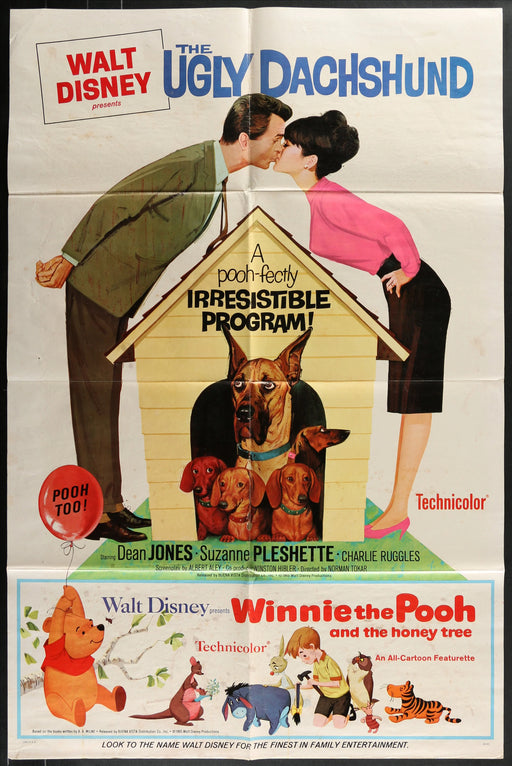 The Ugly Dachshund (1966) Original Movie Poster Folded 27x41