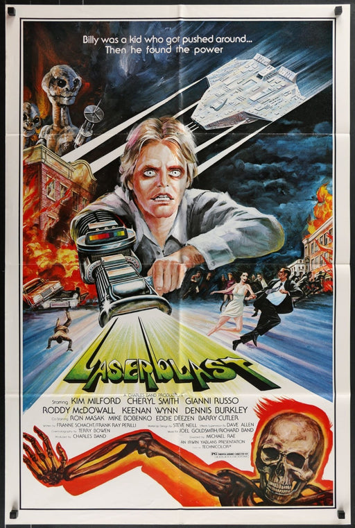 Laserblast (1978) Original Folded Movie Poster 27x41