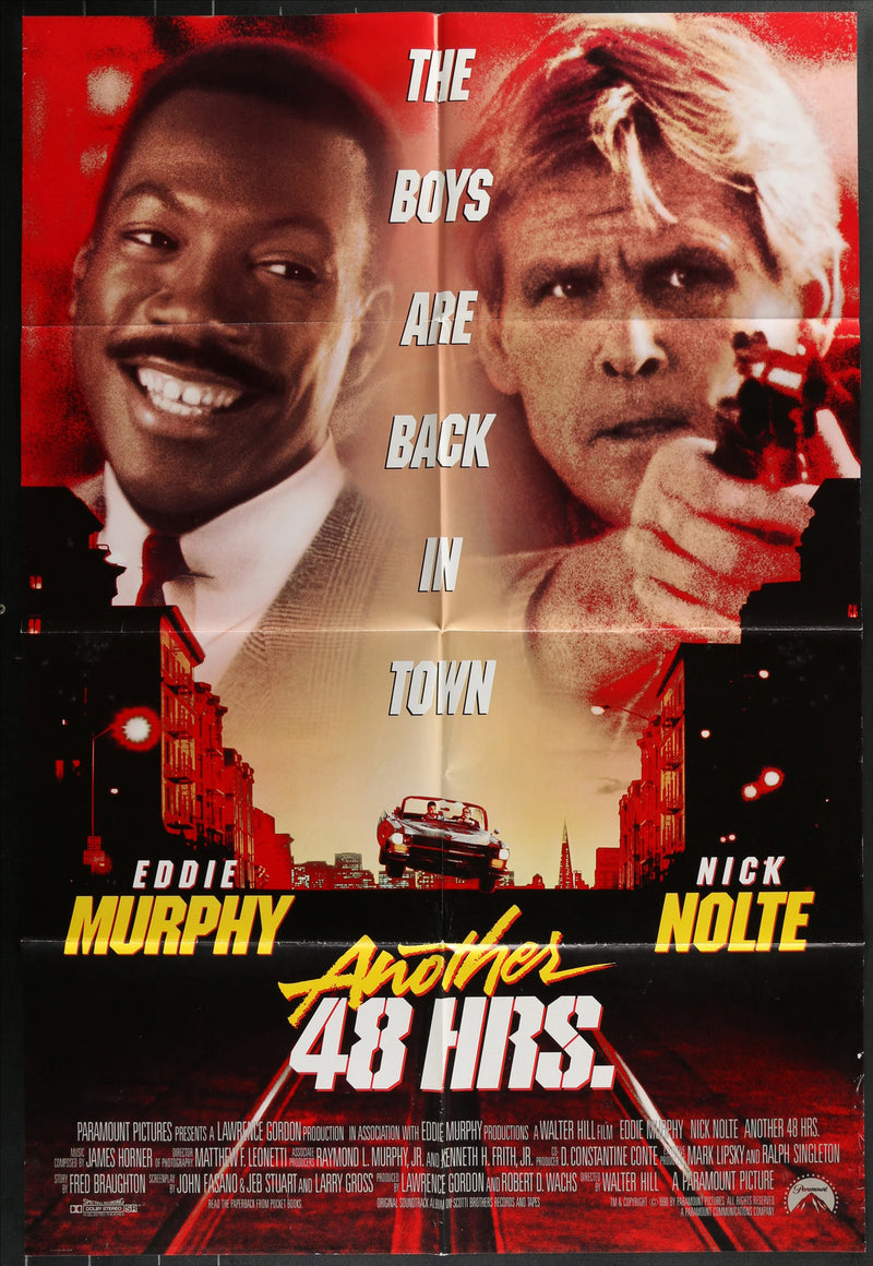 Another 48 Hrs. (1990) Original Movie Poster Folded 27x40