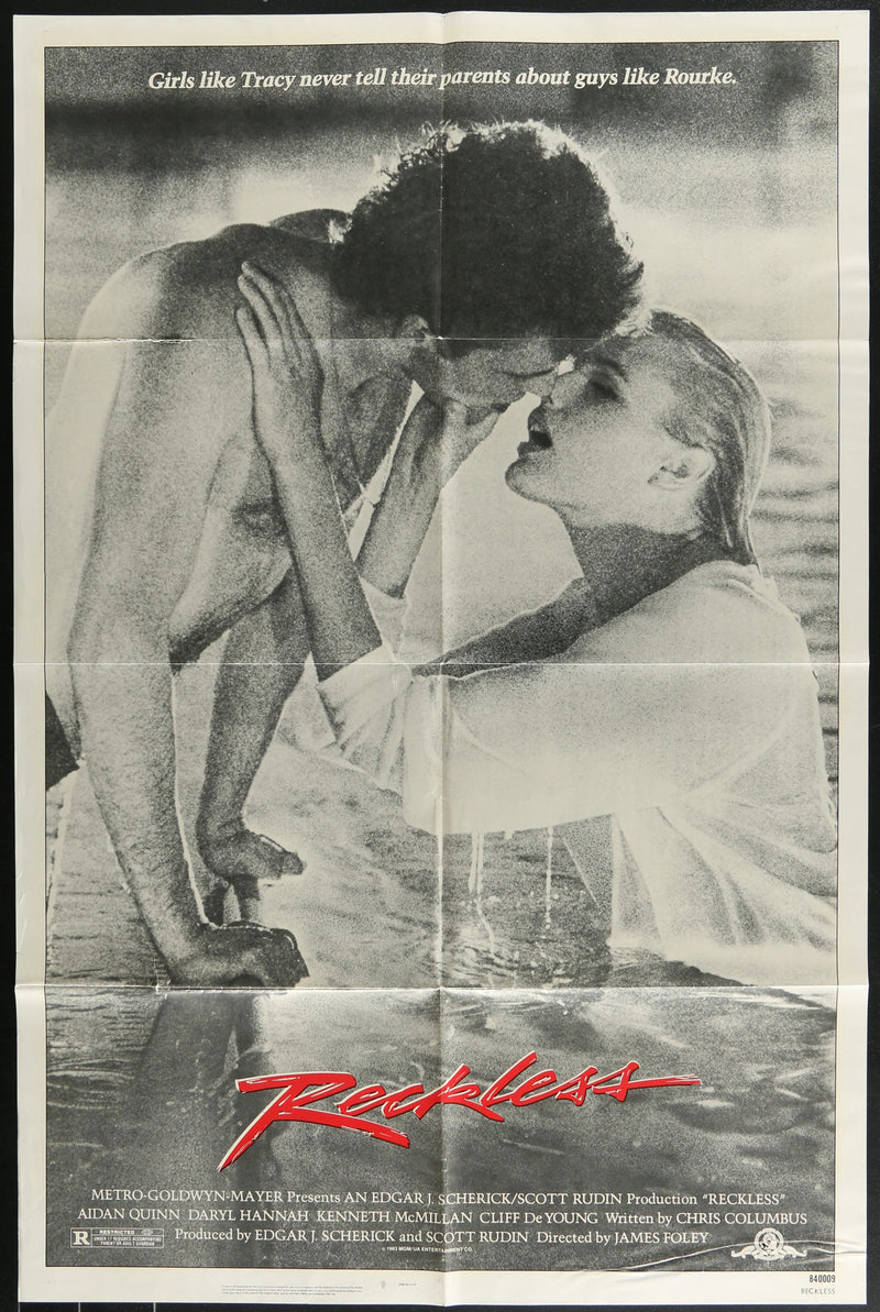 Reckless (1984) Original Movie Poster Folded 27x41