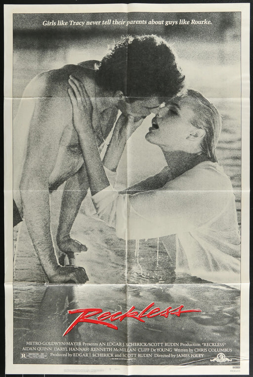 Reckless (1984) Original Movie Poster Folded 27x41