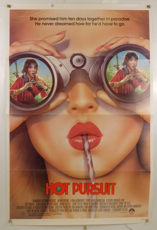 Hot Pursuit (1987) Original Movie Poster Folded 27x41