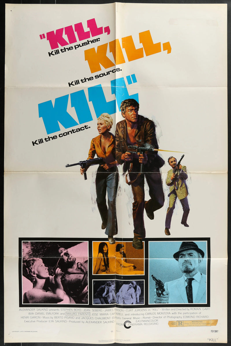 Kill! (1971) Original Movie Poster Folded 27x41