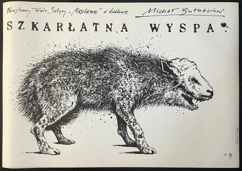 Szkarłatna wyspa (1970s) Original Polish Poster 27x38
