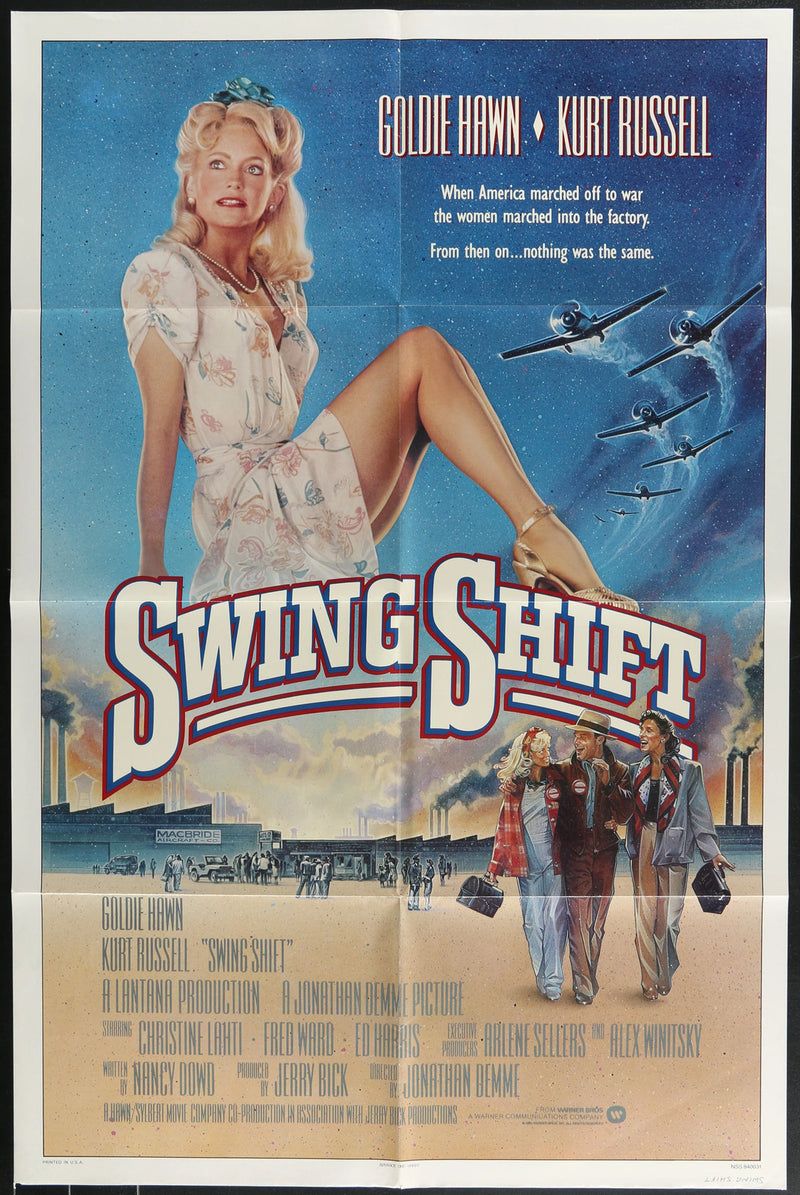 Swing Shift (1984) Original Movie Poster Folded 27x41