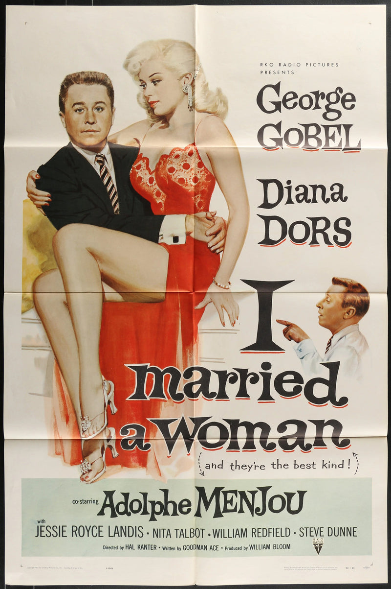 I Married a Woman (1958) Original Movie Poster Folded 27x41