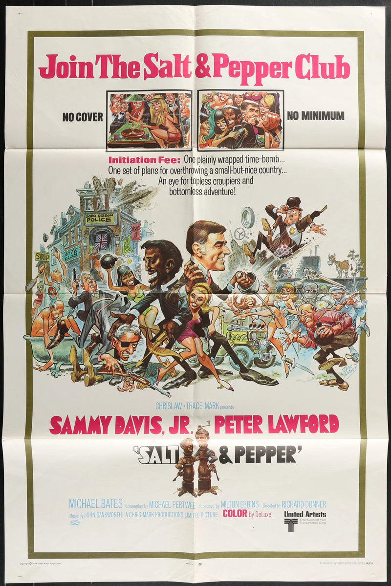 Salt and Pepper (1968) Original Movie Poster Folded 27x41