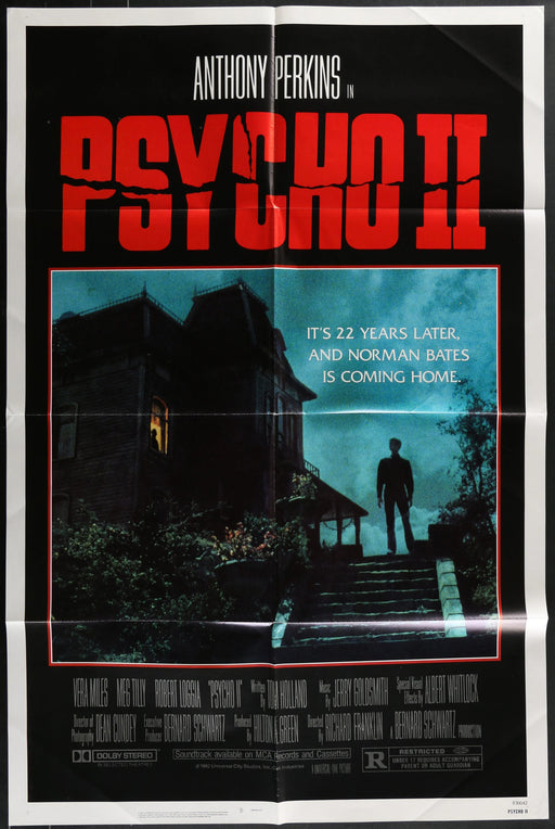 Psycho II (1983) Original Movie Poster Folded 27x41