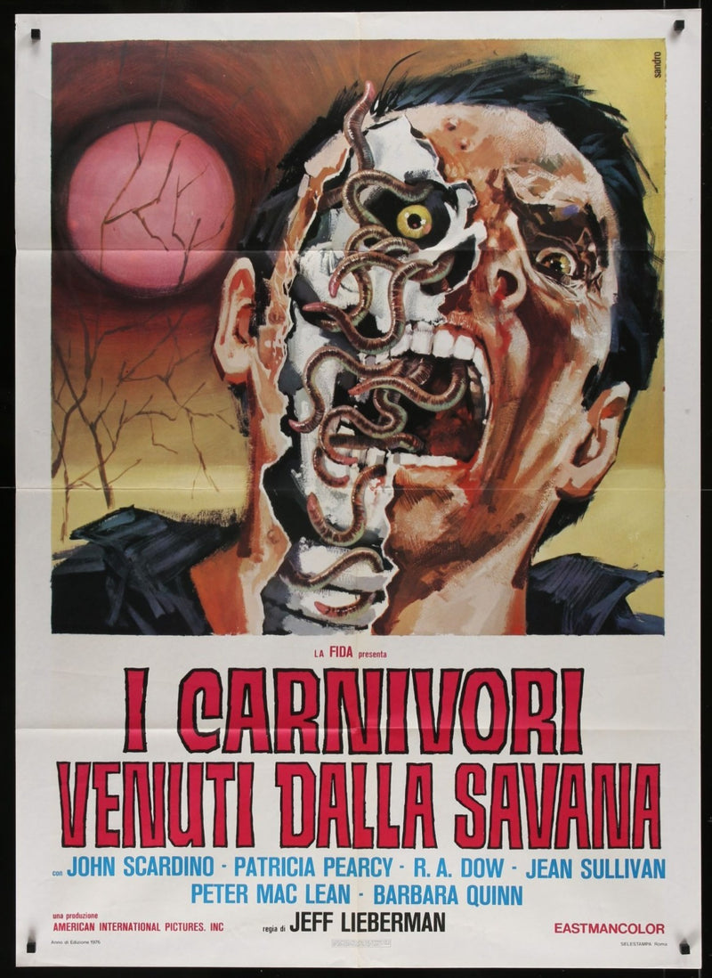 Squirm (1976) Original Italian 1P Movie Poster Folded 39x55