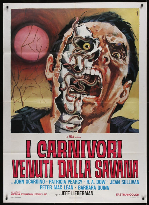 Squirm (1976) Original Italian 1P Movie Poster Folded 39x55