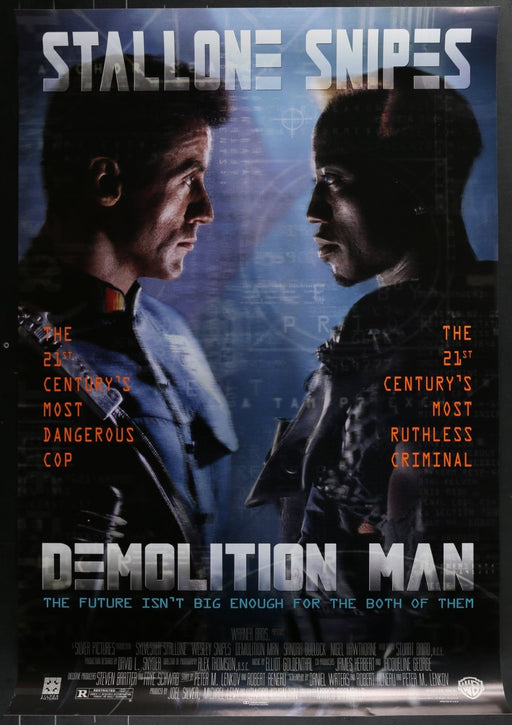 Demolition Man (1993) Original Single-sided Movie Poster 27x40
