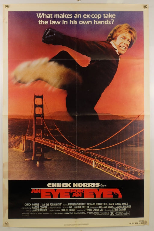 An Eye for an Eye (1981) Original Movie Poster Folded 27x41