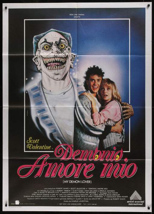 My Demon Lover (1987) Original Italian 1P Movie Poster Folded 39x55