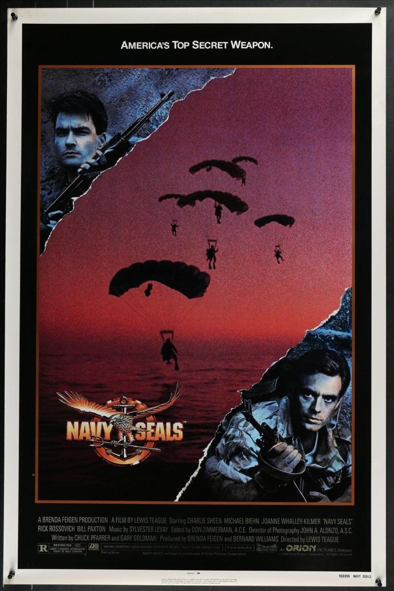 Navy Seals (1990) Original Single-sided Movie Poster Rolled 27x40