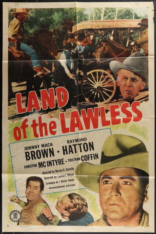 Land of the Lawless (1947) Original Western Movie Poster Folded 27x41