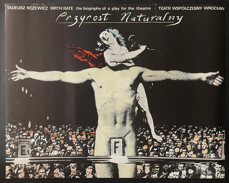 Przyrost Naturalny (1980) Original Polish Theatre Poster 26x33