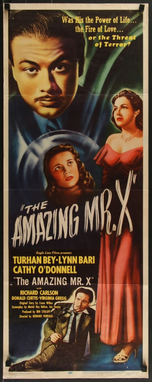 The Amazing Mr. X (1948) Original Movie Poster Rolled 14" x 36"
