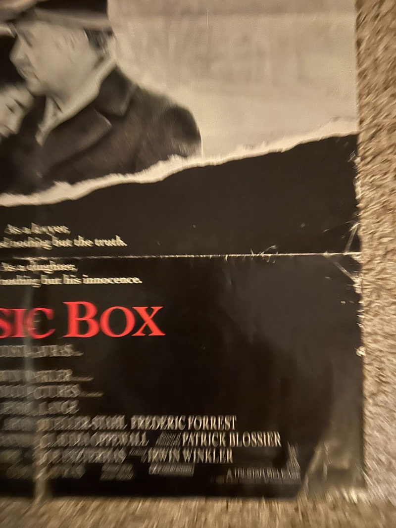 Music Box (1989) Original Movie Poster One-Sheet 27x40 Folded Jessica Lange BP82