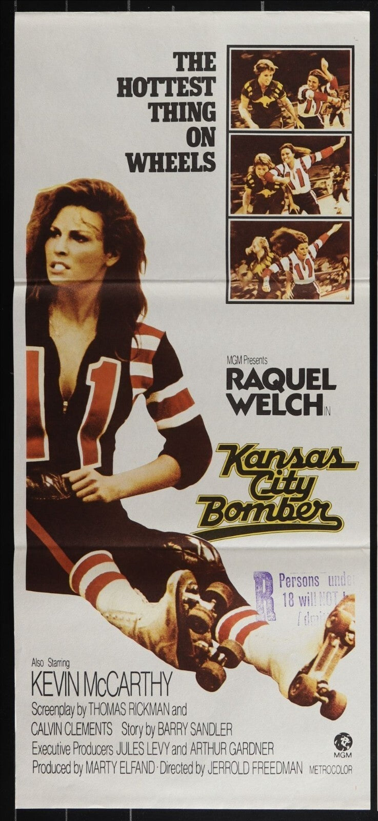 Kansas City Bomber (1972) Original Australian Daybill Poster 13x30