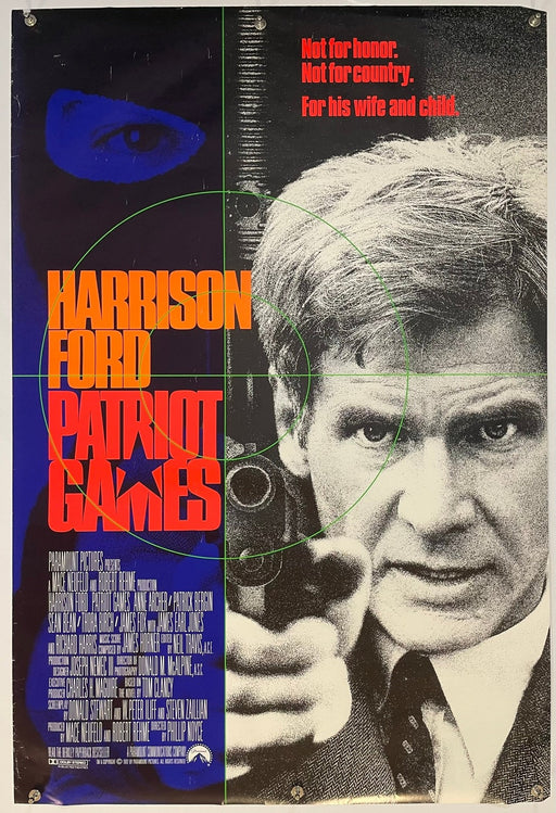 Patriot Games (1992) Original Movie Poster 27x40