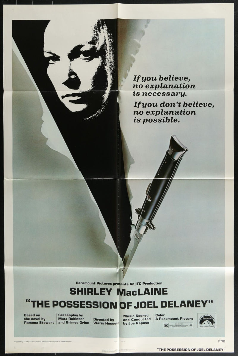 The Possession of Joel Delaney (1972) Original Movie Poster Folded 27x41