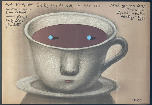 Szkoda, że cię tu nie ma (1987) Original Polish Theater Poster 26x38
