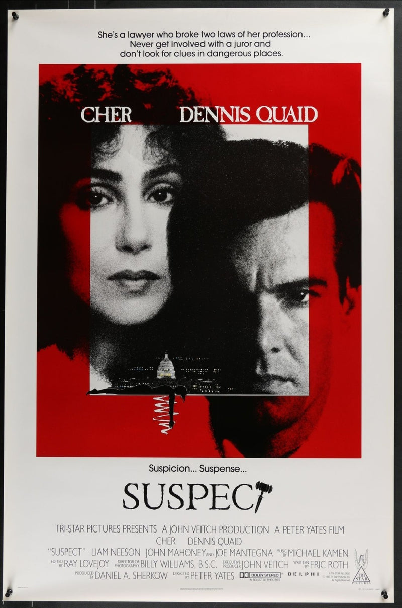Suspect (1987) Original Single-sided Movie Poster Rolled 27x40
