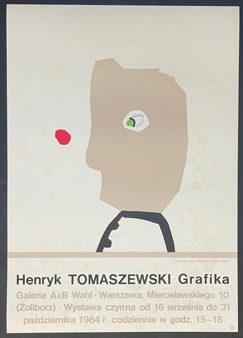 Henryk Tomaszewski Grafika (1984) Original Polish Poster 26x38