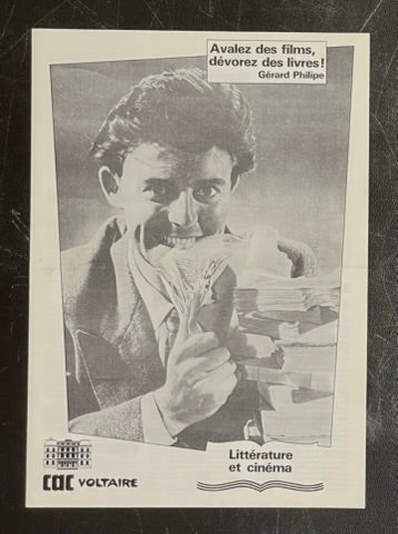 CAC Voltaire – Littérature et Cinéma (1989) Original Poster 8.25x11.75