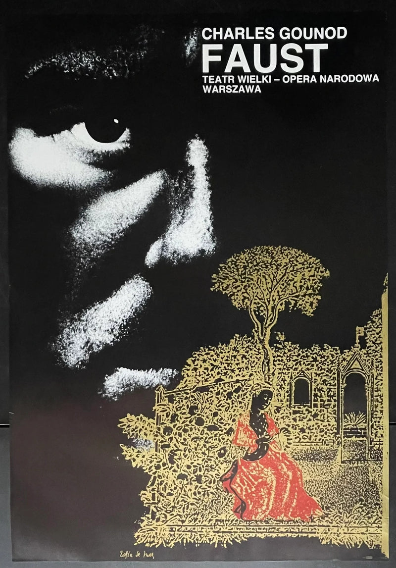 Faust (1972) Original Polish Opera Poster 26.5x38.5
