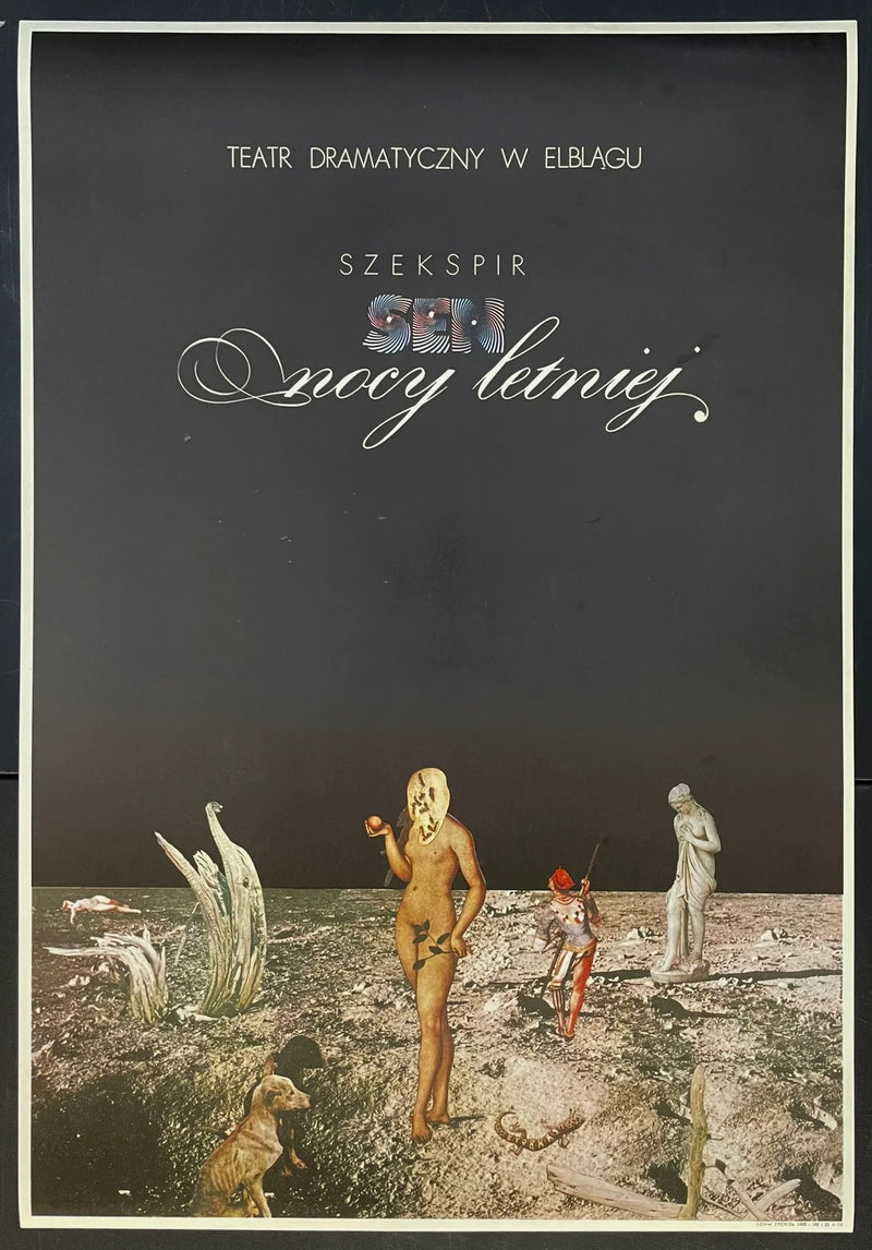 Sen nocy letniej (1979) Original Polish Theatre Poster Shakespeare 23x34