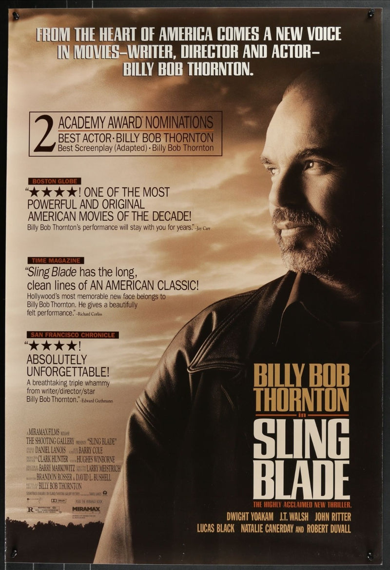 Sling Blade (1996) Original Single-side Movie Poster Rolled 27x40
