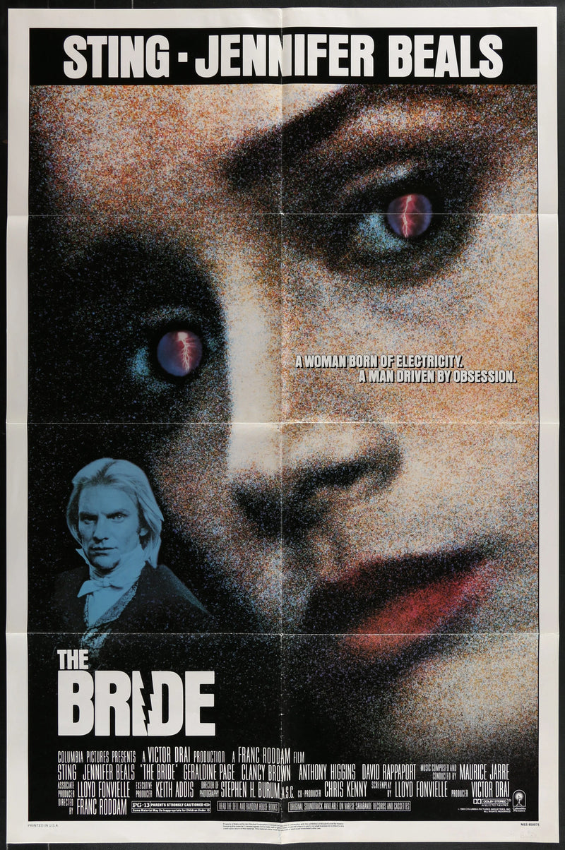 The Bride (1985) Original Horror Movie Poster Folded 27x41