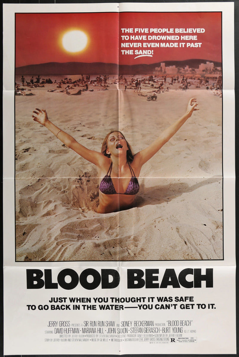 Blood Beach (1981) Original Movie Poster Folded 27x41