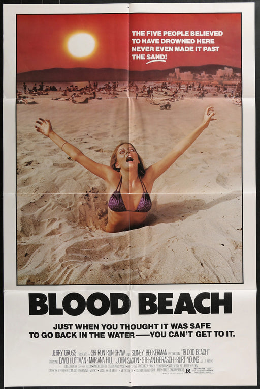 Blood Beach (1981) Original Movie Poster Folded 27x41