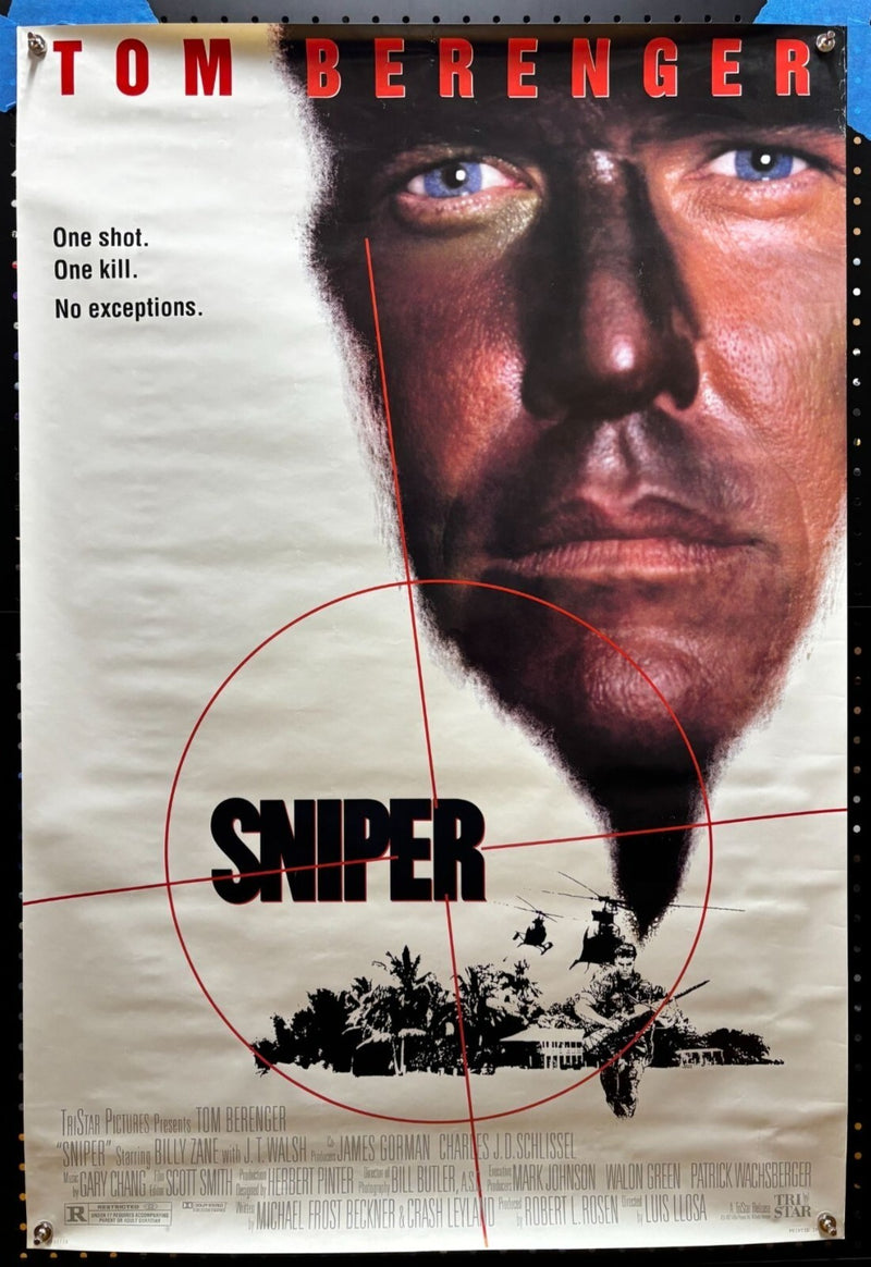 Sniper (1993) Double-Sided, Original Rolled Poster 27x40