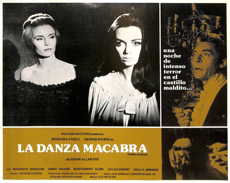 Rare Castle of Blood (1964) Lobby Card #3 11X14