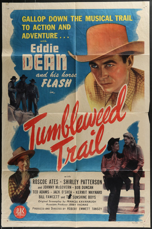 Tumbleweed Trail (1946) Original Western Movie Poster Folded 27x41