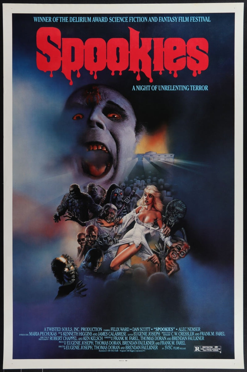 Spookies (1986) Original Movie Poster Rolled 27x40