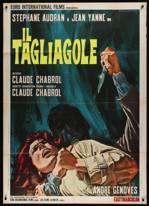 The Butcher (1970) Original Italian 1P Movie Poster Folded 39x55