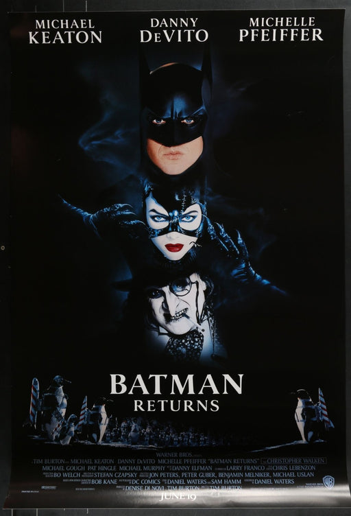 Batman Returns (1992) Original Single-sided Movie Poster Rolled 27x40