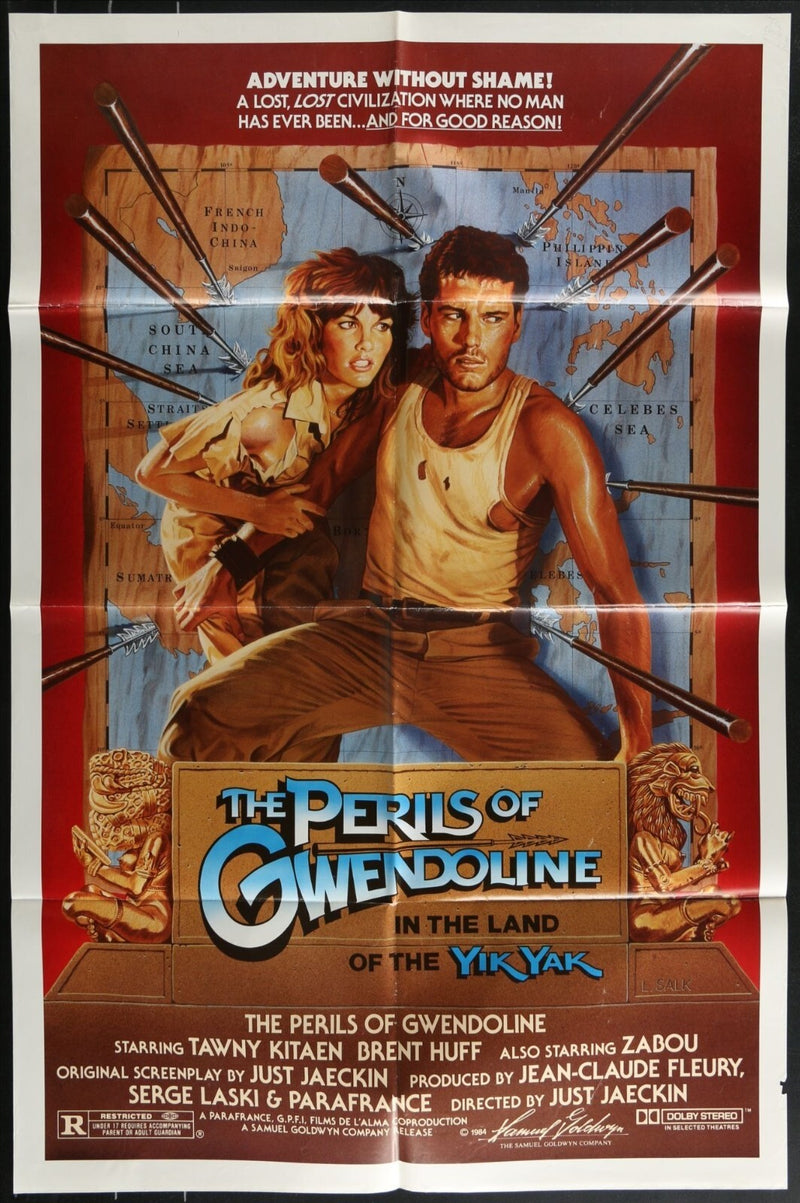 The Perils of Gwendoline in the Land of the Yik Yak (1984) Orig. Movie Poster