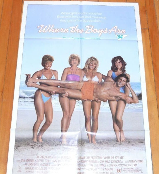 Where the Boys Are (1984) Original Movie Poster Folded 27x41
