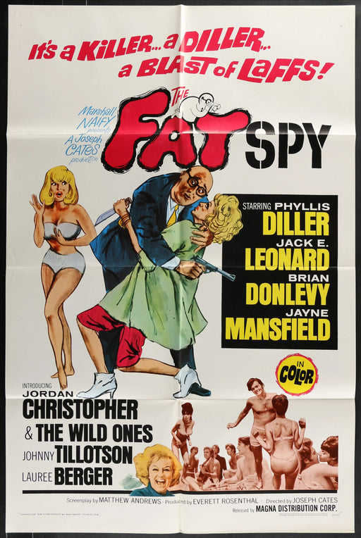 The Fat Spy (1966) Original Movie Poster Folded 27x41