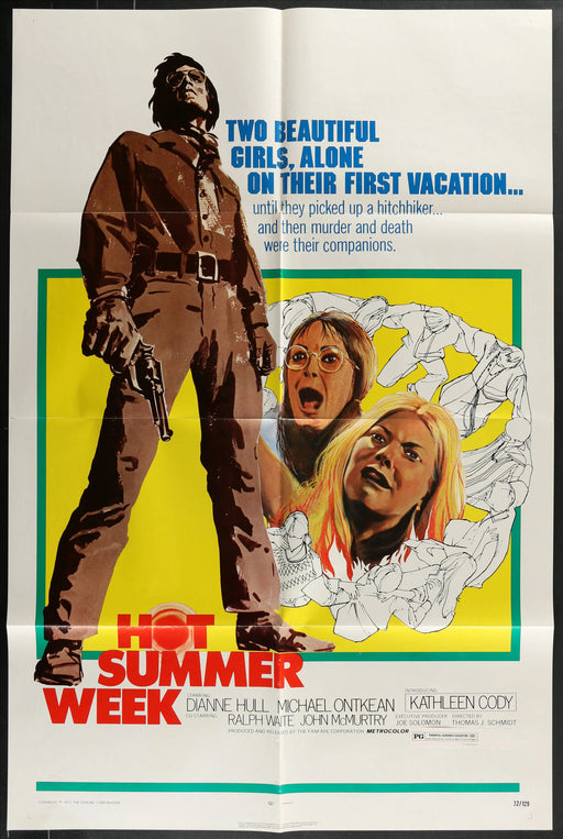 Girls on the Road (1972) Original Movie Poster Folded 27x41