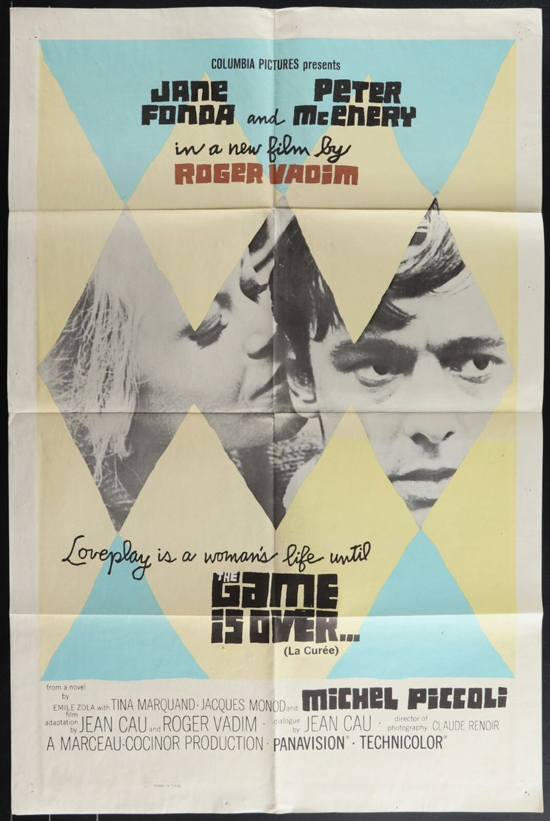 The Game Is Over (1966) Original Movie Poster Folded 27x41