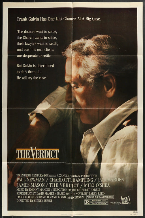 The Verdict (1982) Original Movie Poster Folded 27x41
